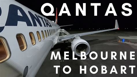 Melbourne To Hobart Trip Report Qantas Boeing 737 Economy Class April 2023 Youtube