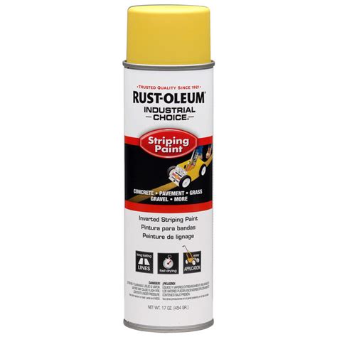 Rust Oleum Industrial Choice Yellow Inverted Striping Paint 18 Oz