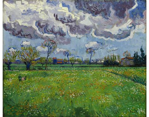 Landscape under a Stormy Sky, 1888 - Vincent van Gogh - WikiArt.org