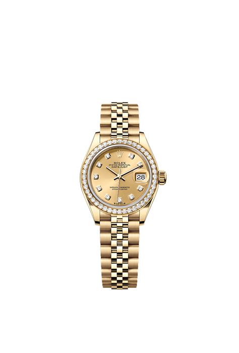 Rolex Lady Datejust Watch 18 Ct Yellow Gold M279138rbr 0024