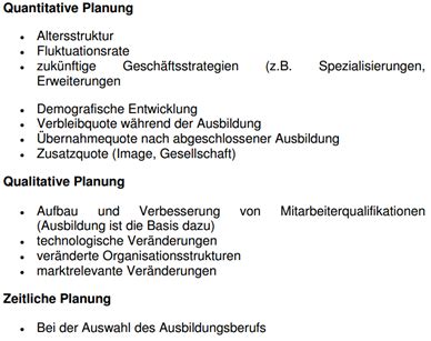 Welche Betrieblichen Anforderungen Werden Bei Der Auswah