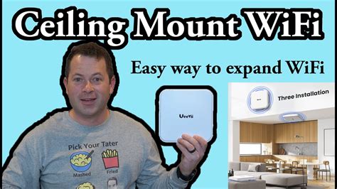 Extend Wifi With Ceiling Mounted Access Point UeeVii UAP66 WiFI 6 AP