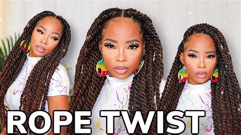 How To Rope Twist For Beginners Feat Toyotress Marley Hair Youtube