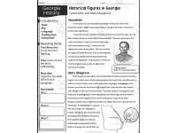 Nd Grade Reading Packet Georgia S Historical Figures By Teach Simple