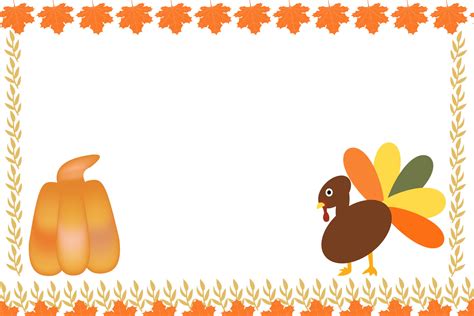 Happy Thanksgiving Border Clip Art