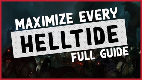 D4 HOW TO EFFICIENTLY FARM HELLTIDE Maximize Every Event Helltide