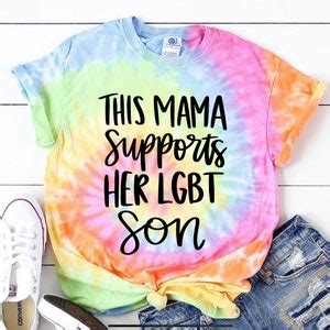 Mama Supports LGBT Son Svg LGBT Ally SVG Gay Ally Svg Mom Life Svg