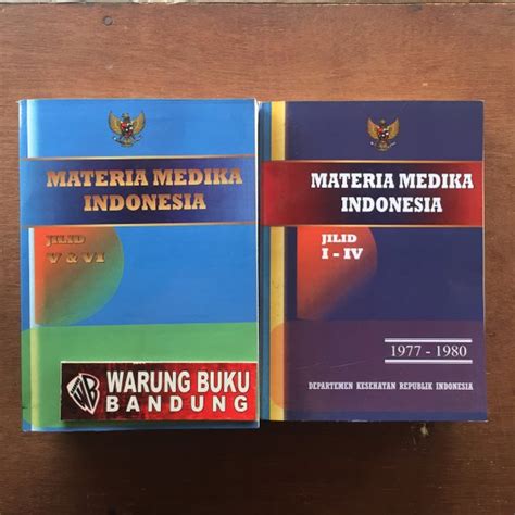 Jual Materia Medika Indonesia Jilid 1 6 Di Lapak Warung Buku Bandung