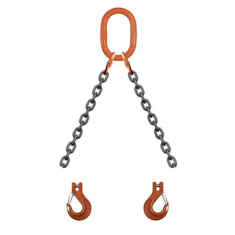 Chain Sling – 2 Leg – 1″ X 10′ – Grade 100 , DOS – Slings Unlimited