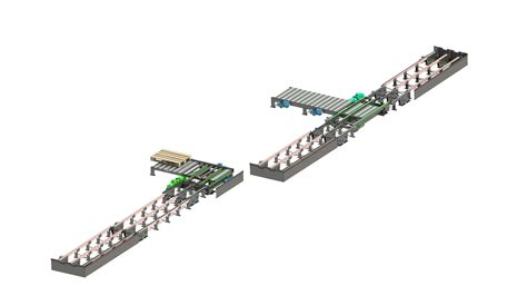 Palletization Line For Unloading And Loading Pallet