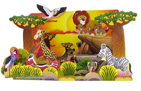 Animal Diorama Projects Go Wild With Paper Papercraft Animals