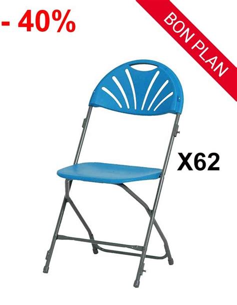 Lot De Chaises Pliantes Palme Bleu