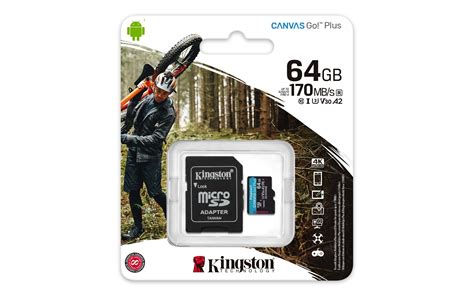 Kingston 64gb Canvas Go Plus Microsd Sdcg364gb Pc Circle