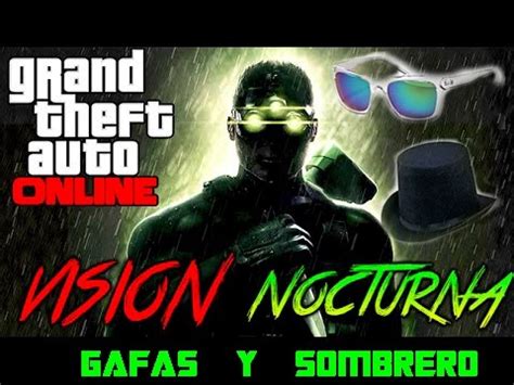 New Glitch Combinar Vision Nocturna Gafas Y Sombrero Gta