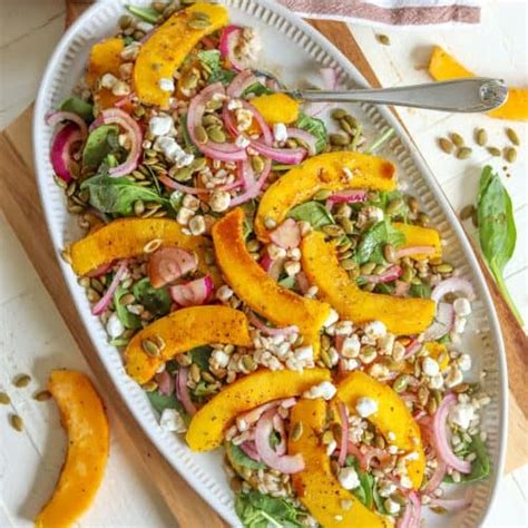 Roasted Pumpkin Salad Recipe So Tasty Seeking Good Eats