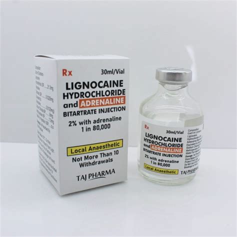 Lignocaine Adrenaline Injection W V