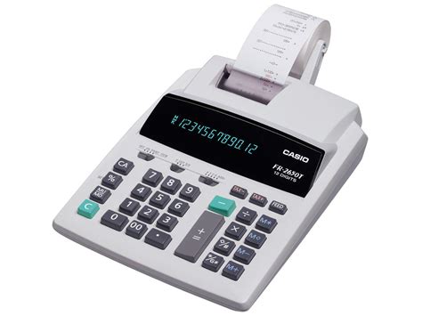 Calculadora De Mesa Casio Bobina D Gitos Fr T Branca