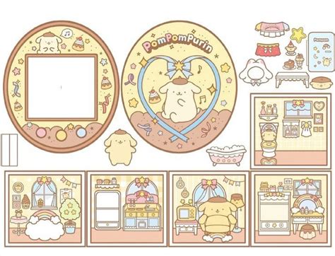 Pompompurin Paper Dolls Diy Paper Doll House Paper Toys Template