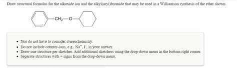 Solved Draw structural formulas for the alkoxide ion and the | Chegg.com