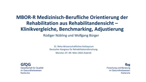 PDF MBOR R Medizinisch Berufliche Orientierung Der Rehabilitation Aus