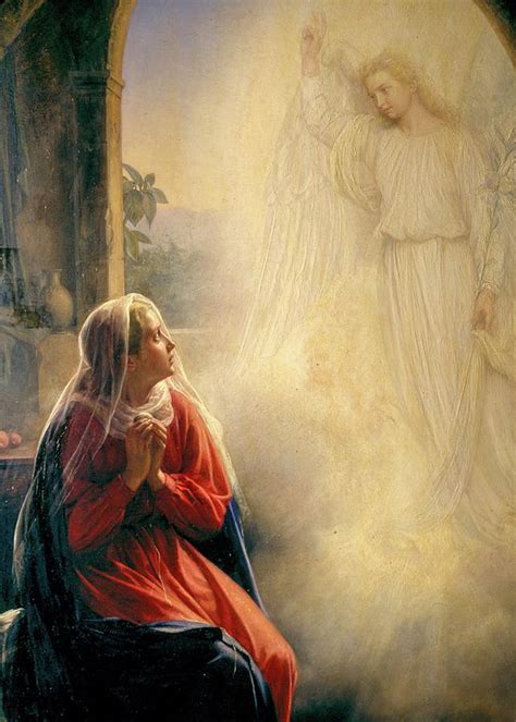 The Annunciation Painting By Carl Bloch