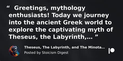 Theseus, The Labyrinth, and The Minotaur: A Deep Dive into Greek ...