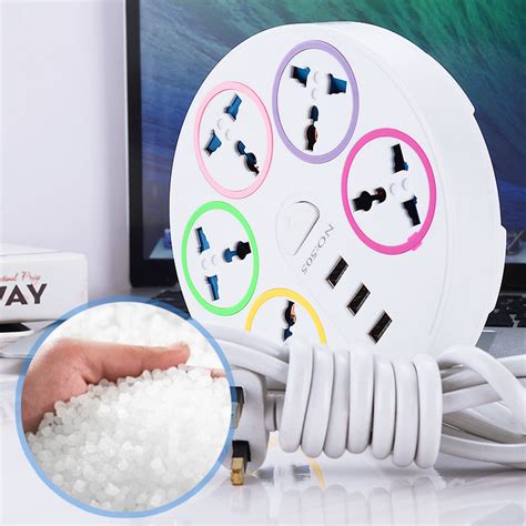 malaysia plug universal extension plug  usb ports iso certified