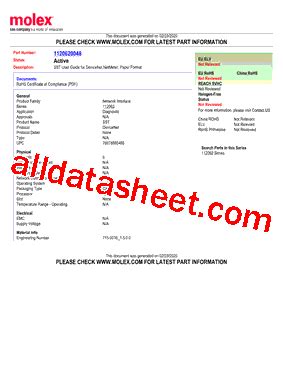 Pdf Molex Electronics Ltd