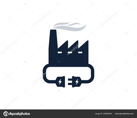 industrial electric logo icon design stock vector  cputracetol