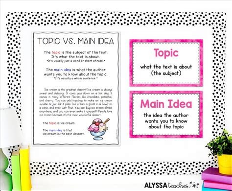 Understanding The Difference Between A Topic And A Main Idea