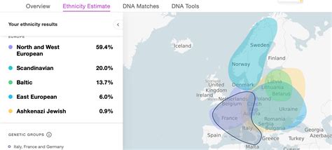 I made a rough map of DNA tests I've done including where some ...