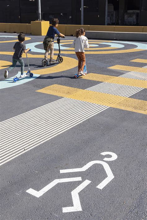 Arauna Studio S Graphic Intervention Transforms Streets Of Barcelona