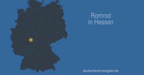 Romrod in Hessen Karte Infos und Wissenswertes über Romrod