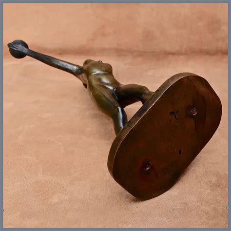 Art Deco Bronze Sculpture Nude Egyptian Revival Woman 13 Ruby Lane