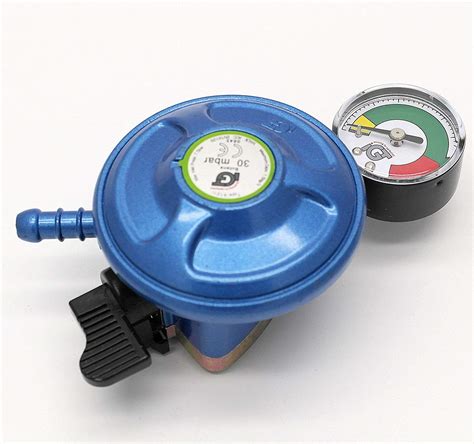 Igt 28mbar Butane Gas Regulator With Pressure Gauge Fits 21mm Gas Cylinders Huddersfield Gas