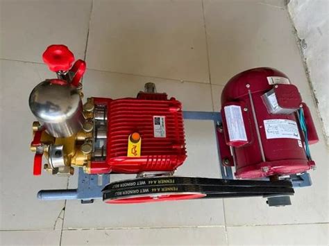 3 Piston 50 Number Car Washing Pump 2 Hp Godrej Motor Single Phase At