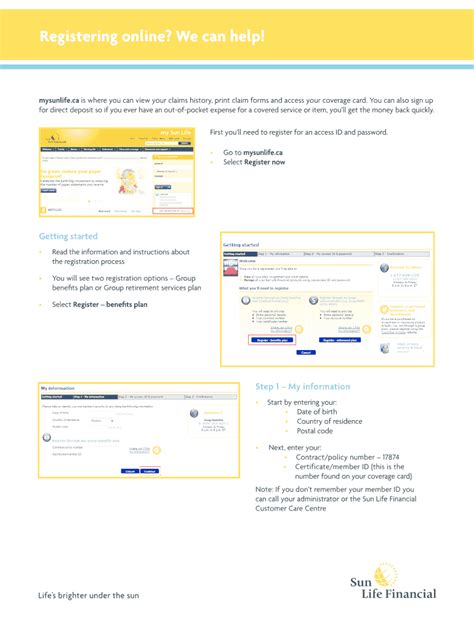 Fillable Online Submitting Claims Sunlife Fax Email Print Pdffiller