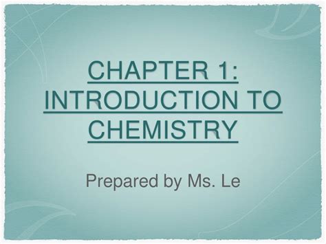 Ppt Chapter 1 Introduction To Chemistry Powerpoint Presentation Free Download Id 8917763