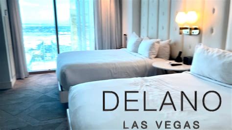 Delano Las Vegas 2 Queen Suite Strip View Youtube