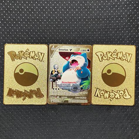 TAKARA TOMY Metal Cards Letters Golden Pokemon Iron Pikachu Gengar