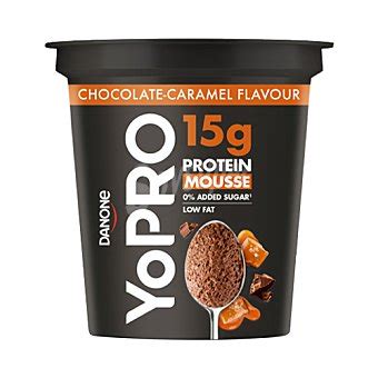 Yopro Danone Yopro de Danone Mousse con sabor a caramelo sin azúcar y