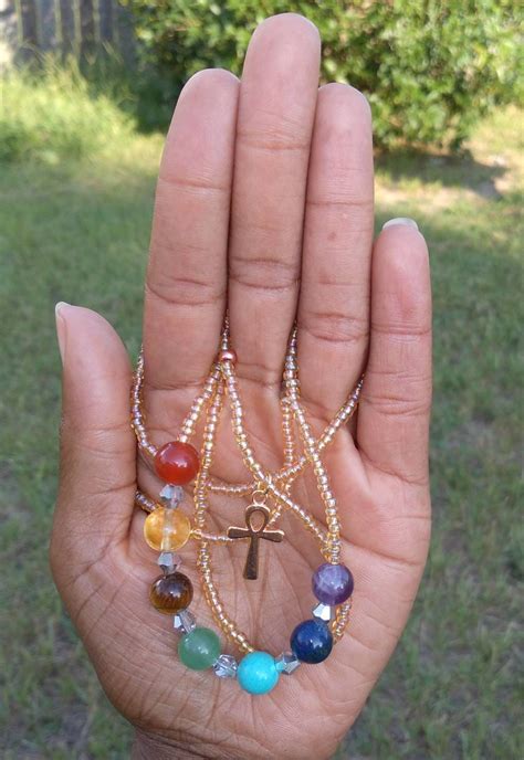 Chakra Crystal Waist Beads Etsy