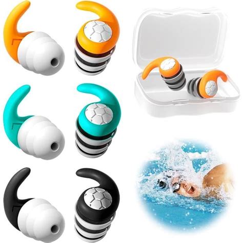 Paires Bouchons D Oreilles De Natation Bouchon Oreille Piscine