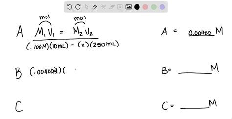 Solved Seres Of Dilute Nacl Solutions Is Prepared Starting With An Initial Stock Solution Of 0