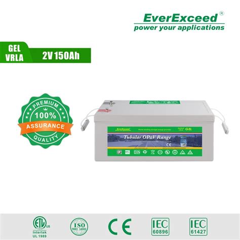 Deep Cycle 12V 150ah Solar Battery Gel Tubular Opzv UPS Lead Acid