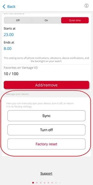 sync turn   factory reset  polar flow app polar global