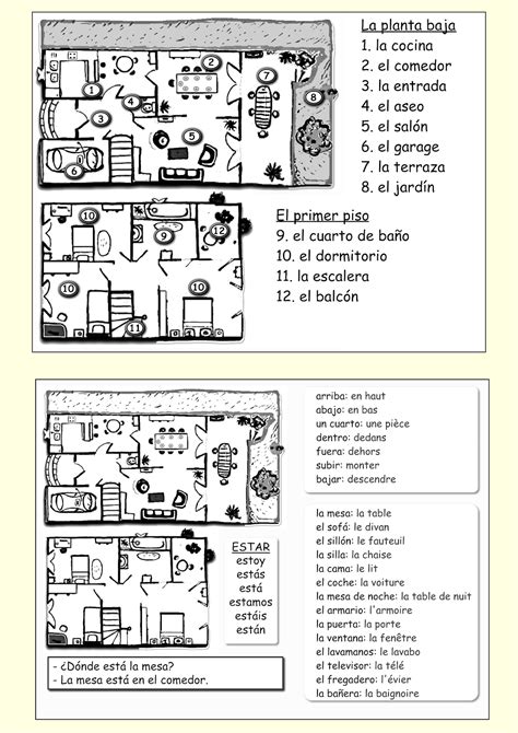 Preposiciones De Lugar En Espanol Ejercicios