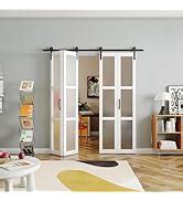 Amazon Solrig Bi Fold Sliding Barn Door X X