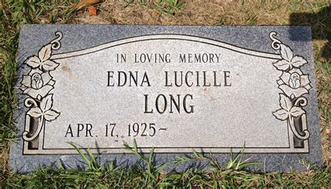 Edna Lucille Long 1925 2018 Find A Grave Memorial