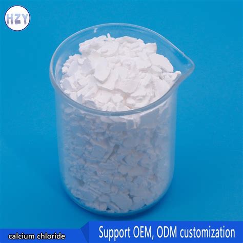 White Flake Calcium Chloride For Snow Melting Agent China Calcium